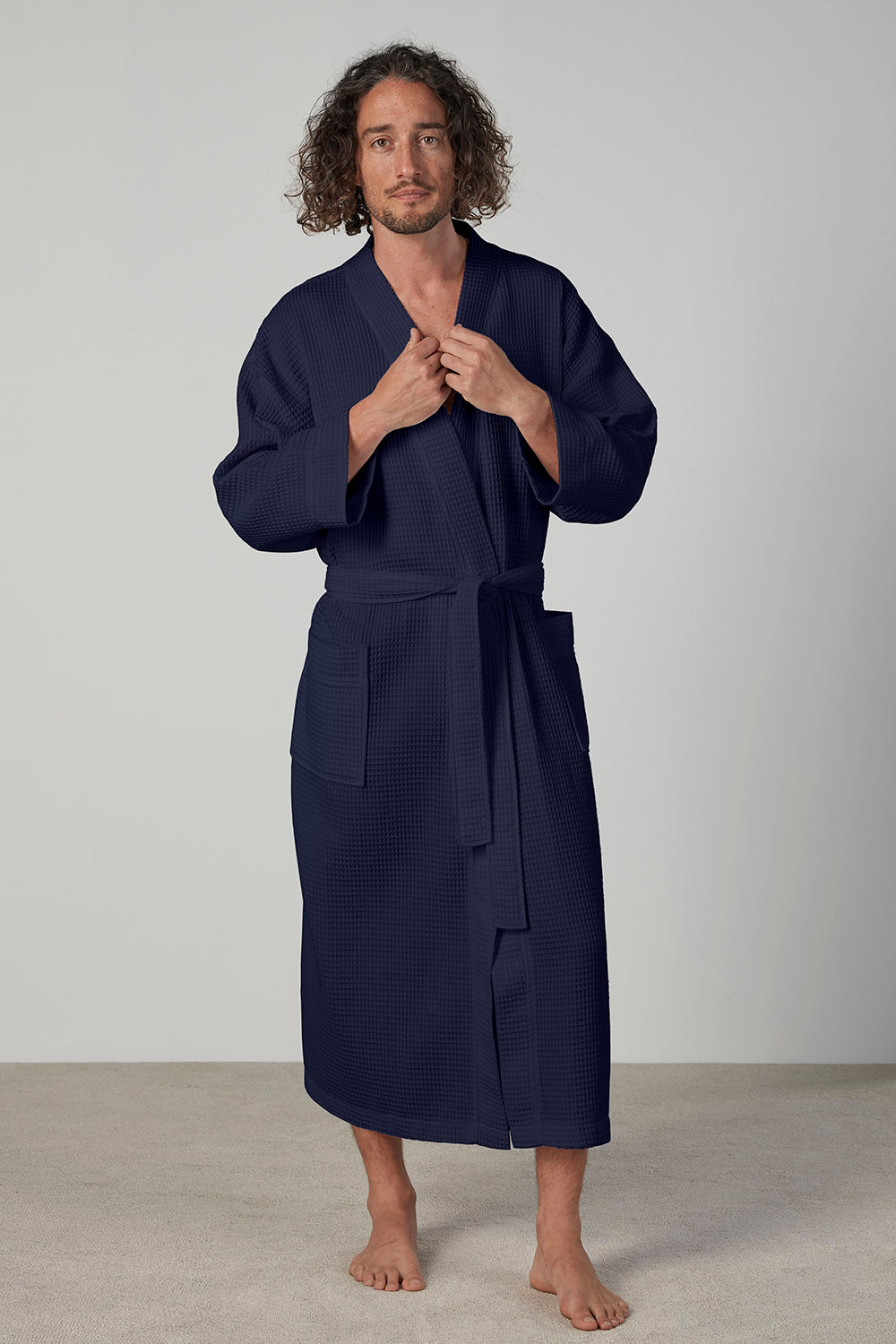 50/50 Waffle Kimono Robe