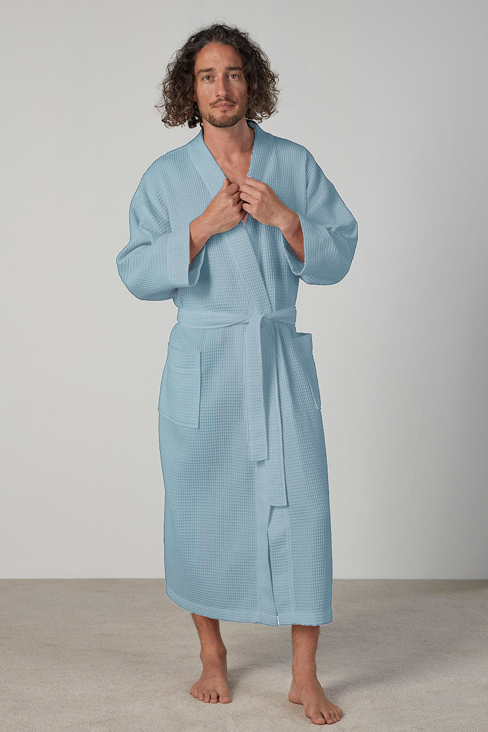 50/50 Waffle Kimono Robe
