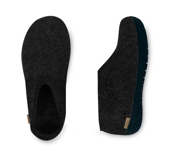 Glerups Shoe - Black Rubber Sole