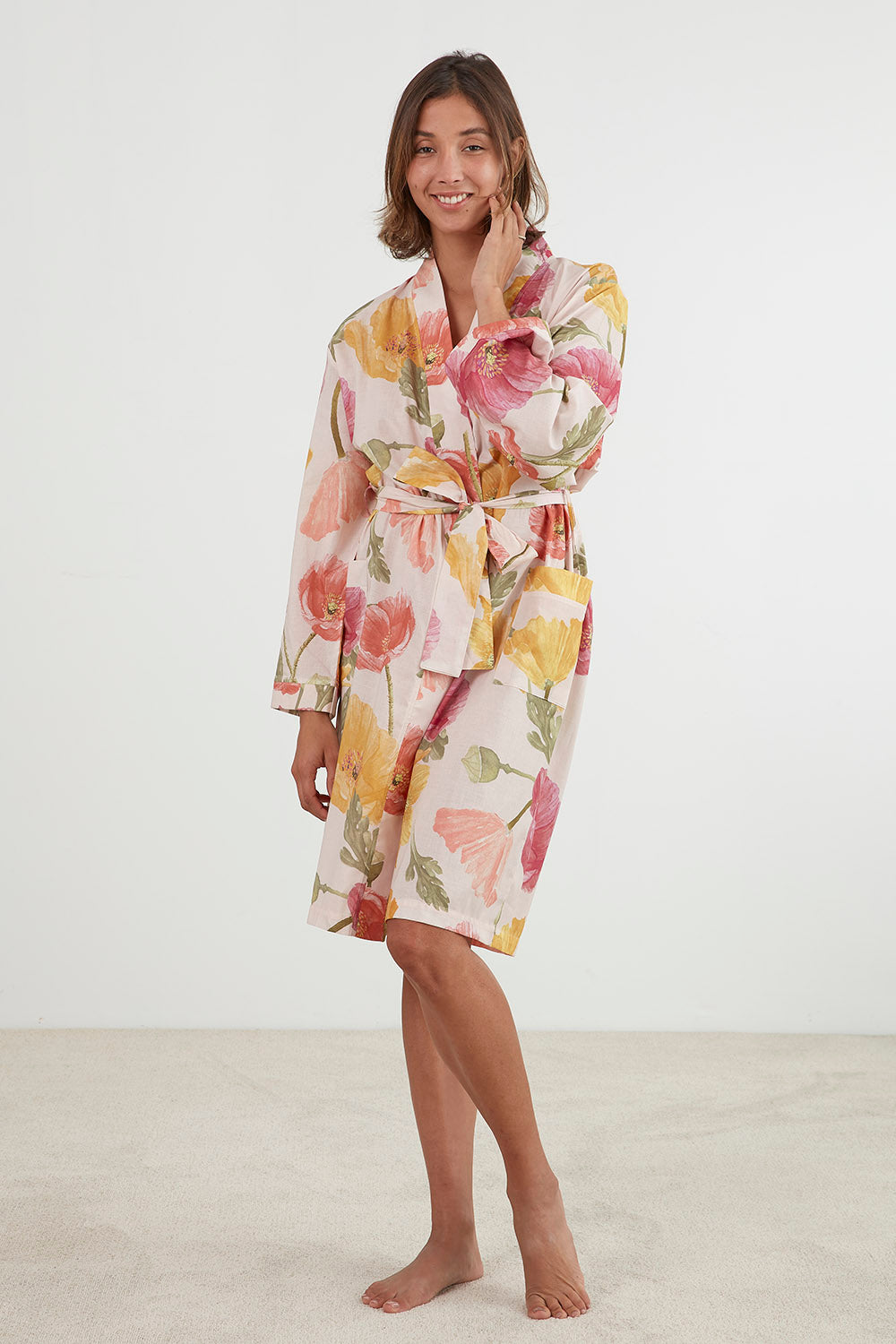 Whispy Robe Poppies Robe – Slumber and Sole